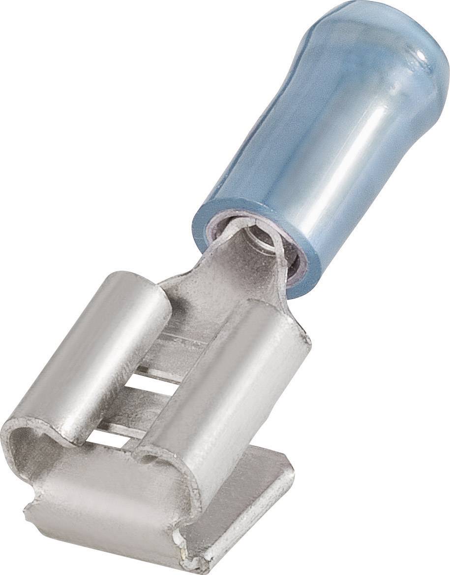 Cosse clip 6.3 mm x 0.8 mm TE Connectivity PIDG-FASTON 9-160463-2 avec dérivation 180 ° partiellement isolé bleu 1 pc(s)