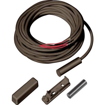 Un capteur de température marron avec un long câble et des accessoires de montage. Idéal pour les systèmes de climatisation ou de chauffage pour des mesures de température précises.