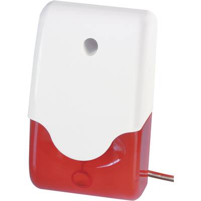 Sirène d'alarme avec gyrophare ABUS SG1681 100 dB rouge intérieure, extérieure 12 V/DC