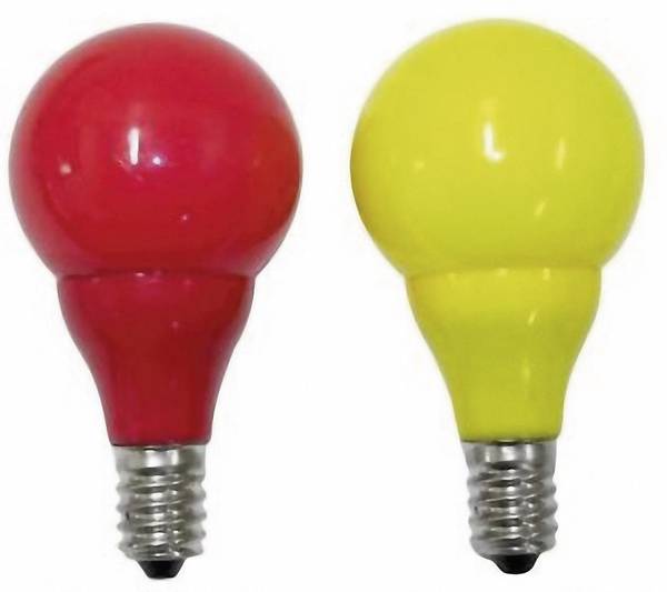 Ampoule LED de rechange 24 V Konstsmide 5685520 jaune, rouge E14 2 pc