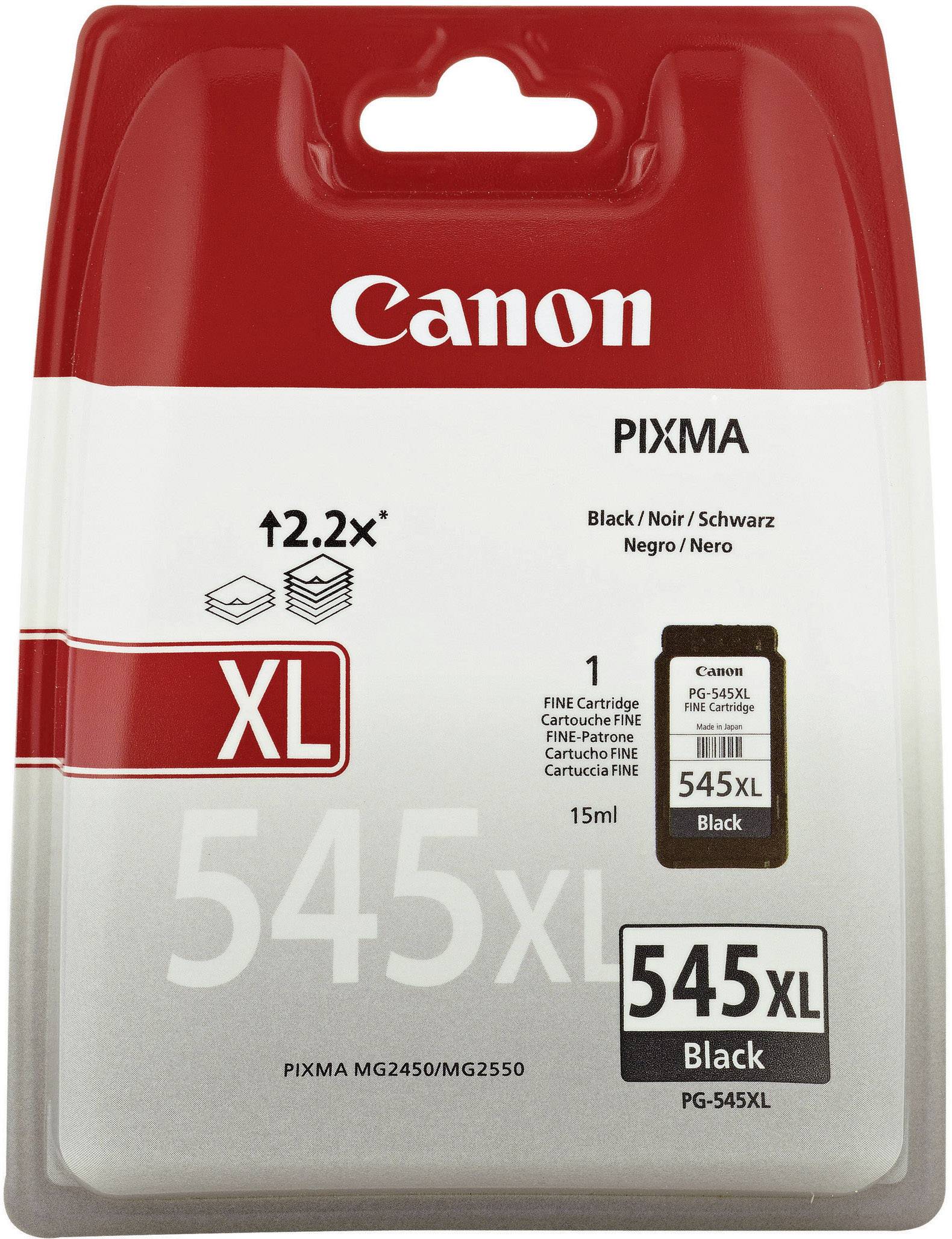 Cartouche d'encre Canon PG-545XL Noire