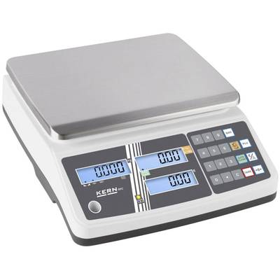 Balance de magasin Kern RPB 6K1DHM RPB 6K1DHM Plage de pesée (max.) 6 kg Lisibilité 1 g sur secteur, à batterie