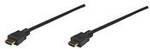 Manhattan Cordon HDMI haut débit, HDMI mâle vers mâle, blindé, noir, 1,8 m (6 ft)