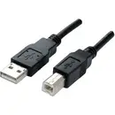Manhattan Câble USB USB 2.0 USB-A mâle, USB-B mâle 1.80 m noir contacts dorés, certifié UL 333368-CG