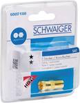 Adaptateur Schwaiger GOUST9300537 fiche F/prise coaxiale (IEC), doré