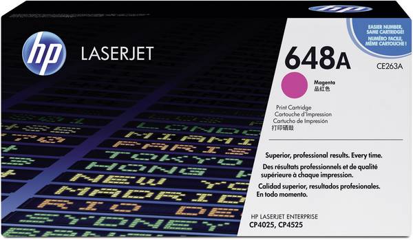 Cassette de toner d'origine HP 648A magenta CE263A