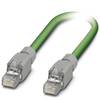 Câble PROFINET équipé RJ45 CAT 5e Phoenix Contact - [1x RJ45 mâle - 1x RJ45 mâle] - 10.00 m - vert - 1404374