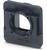 Cadre en plastique noir rectangulaire, nommé 'VARIOSUB', avec découpe circulaire centrale, utilisé pour les connexions enfichables.
