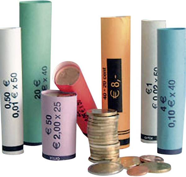 Rouleau en papier pour pièces de monnaie Betec 3701 Conrad.fr