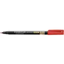 Staedtler Lumocolor permanent special F 319 F-2 Marqueur permanent rouge résiste à l'eau: oui