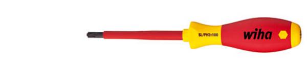 Tournevis Wiha 327SF Schli./PH2x100 30715 Taille (tournevis): SL/PH 2 Longueur de la lame: 100 mm N/A
