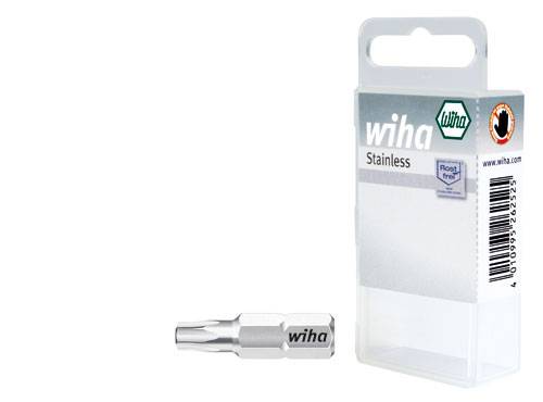 Embout Torx TX 10 Wiha 34489 acier inoxydable trempé sous vide Forme (embouts): C 6.3 1 pc(s)