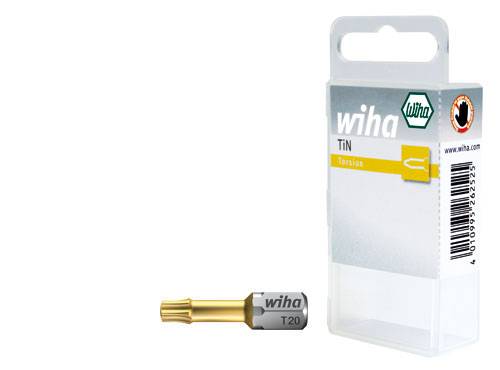 Embout Torx TX 10 Wiha 34747 Acier Chrome-Vanadium TiN, trempé Forme (embouts): C 6.3 1 pc(s)