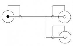 Câble audio Delock 84493 [1x Cinch-RCA mâle - 2x Cinch-RCA femelle] 20.00 cm noir-1