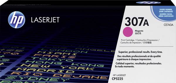 Cassette de toner d'origine HP 307A magenta CE743A