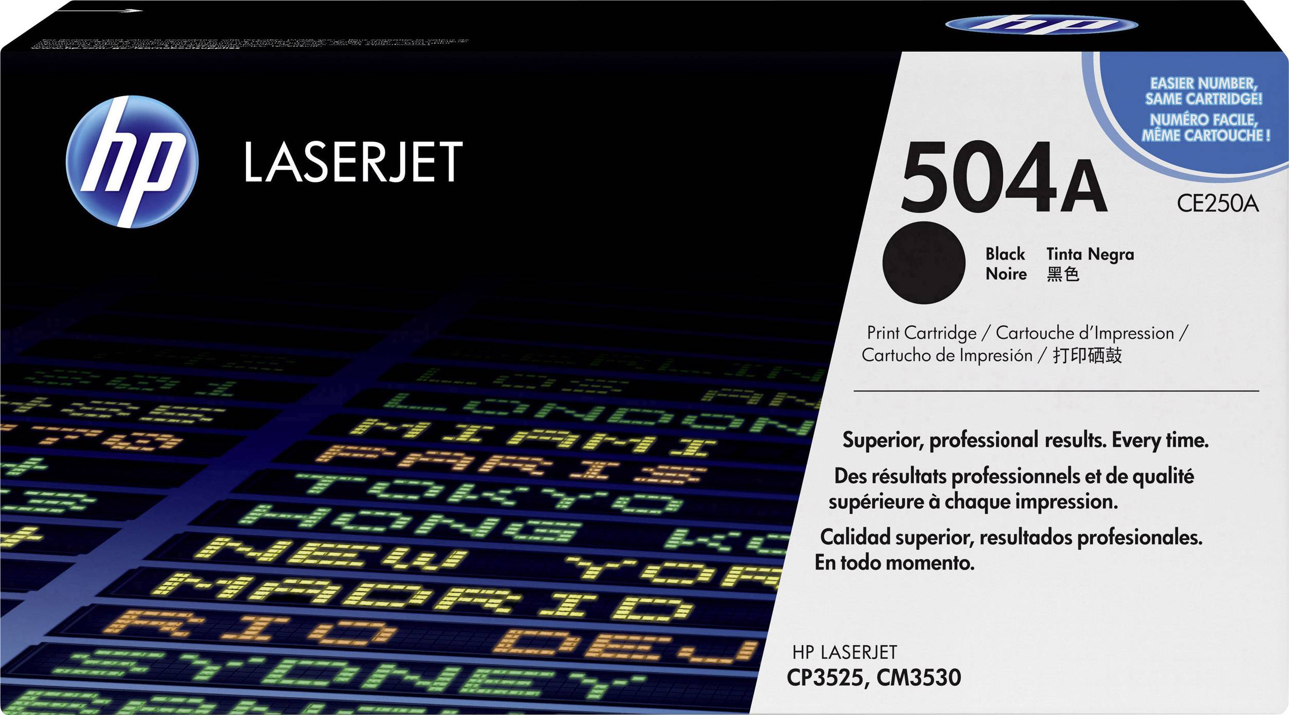 Cassette de toner d'origine HP 504A noir CE250A