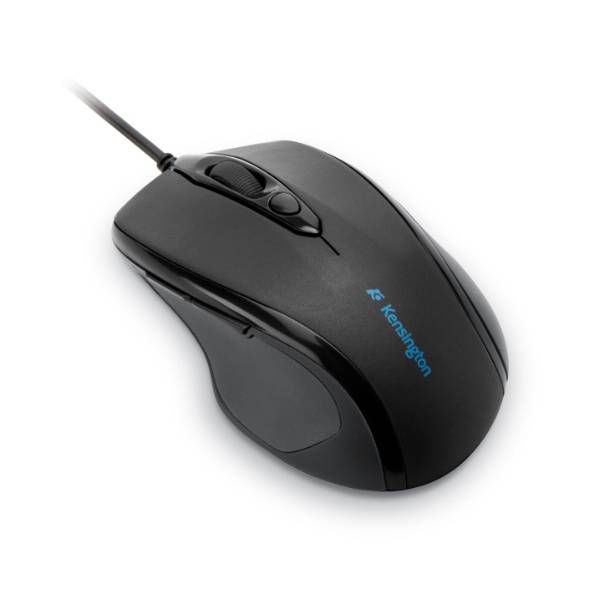 Souris optique Kensington Pro Fit™ Wired Mid-Size protégé contre les infiltrations d'eau noir-0