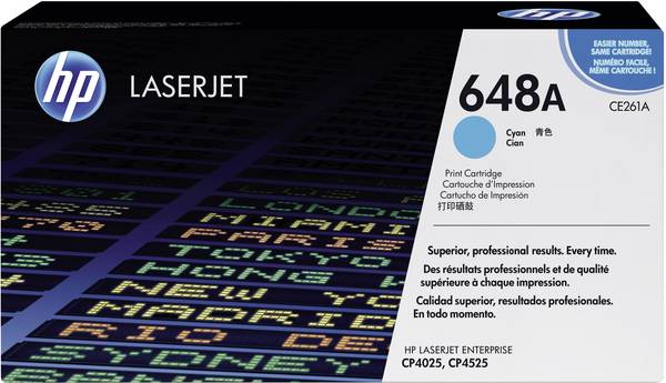 Cassette de toner d'origine HP 648A cyan CE261A