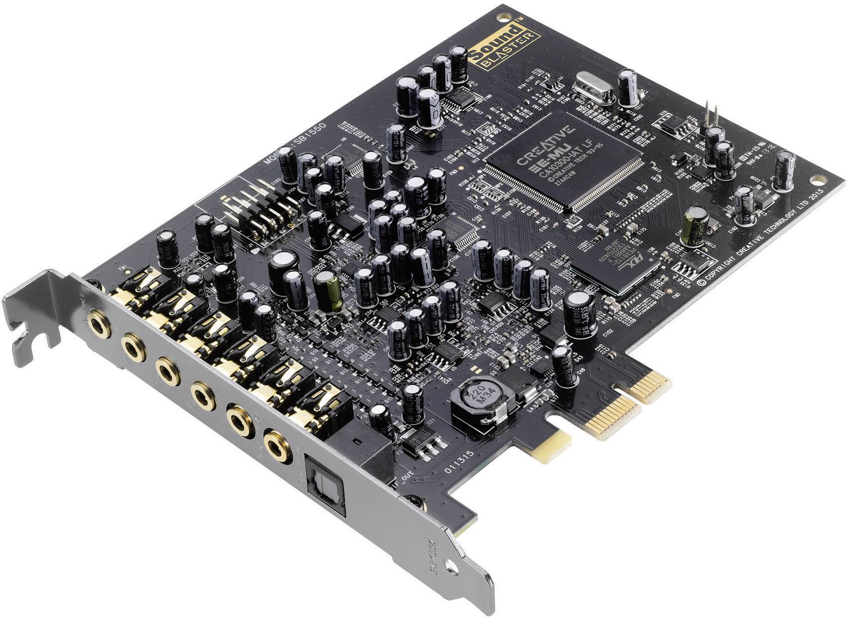 Carte son interne 7.1 Sound Blaster SoundBlaster Audigy RX PCIe x1 avec  sortie numérique, avec port casque extérieur - Conrad Electronic France