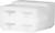 Un adaptateur blanc en plastique avec quatre ouvertures rectangulaires sur la face avant, probablement un adaptateur de connexion électrique.