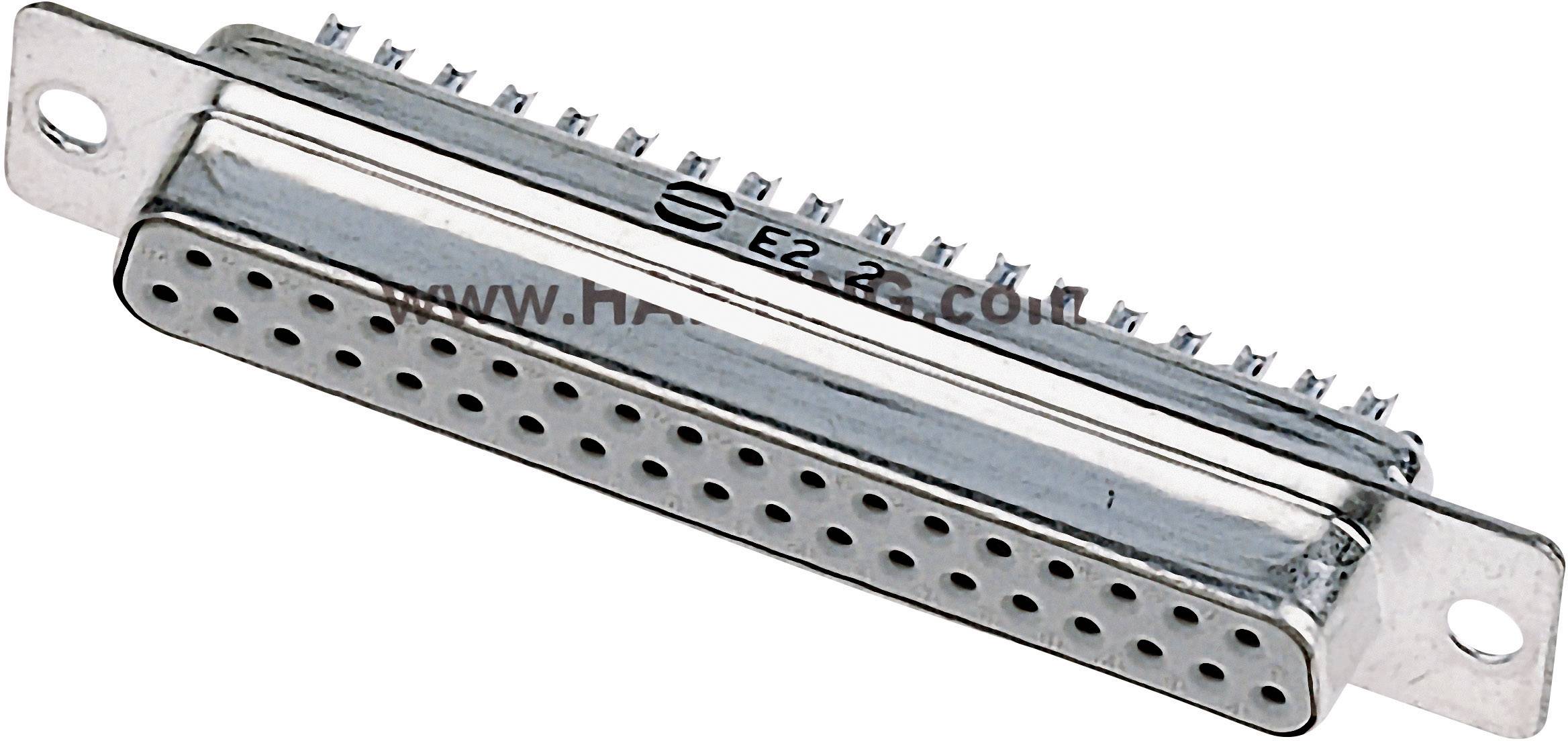 Embase SUB-D femelle 25 pôles HARTING 09672254704 180 ° fût à souder 1 pc(s)