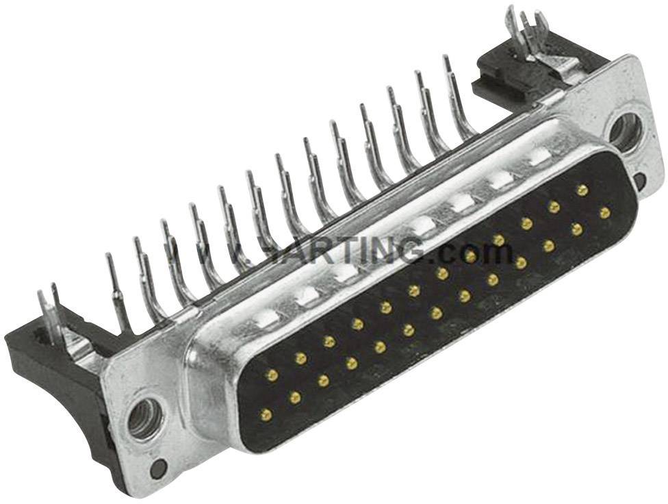 Embase SUB-D mâle 9 pôles HARTING 09661626815 90 ° à souder 1 pc(s)