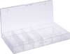 Mallette de rangement séparations fixes Hüfner Dübel 800011 (L x l x H) 194 x 101 x 31 mm Nombre de compartiments: 12 1 pc(s)