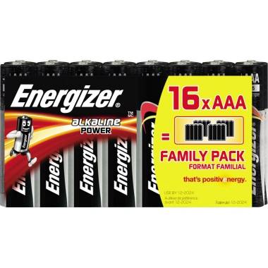 Pile LR3 (AAA) alcaline(s) Energizer Power LR03 1.5 V 16 pc(s)
