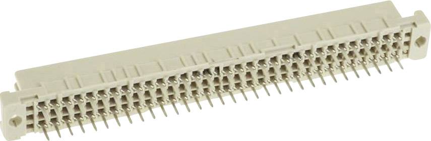 Un connecteur électronique beige avec de nombreuses broches métalliques disposées en rangées, destiné à être utilisé dans des circuits électriques.