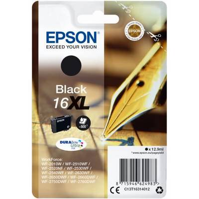 EPSON 6LB 16XL ink cartridge black high capacity 12.9ml 500 pages 1-pack RF-AM blister w/s-0