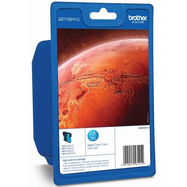 Cartouche d'encre pour imprimante Brother LC1100HYC cyan-1
