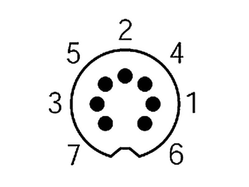 Hirschmann 930 356-517-1 Connecteur rond DIN mâle, droit Nombre de pôles: 7 gris 1 pc(s)-2