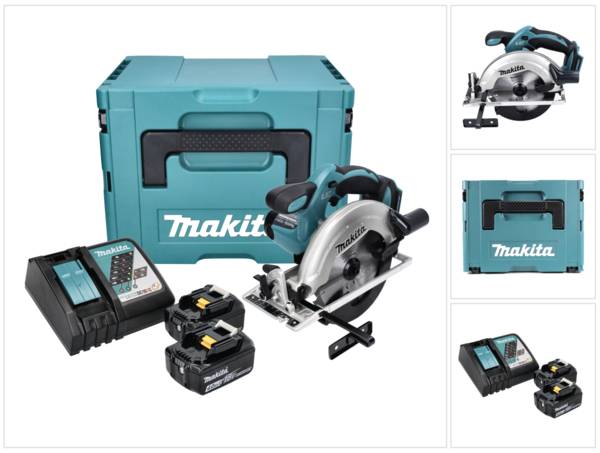 Scie circulaire 18V LXT diam165 mm -2x4,0 Ah- en MAKPAC - MAKITA DSS611RMJ