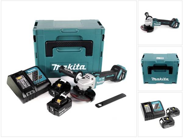 Meuleuse d'angle 18V LXT diam125 mm -2x4,0 Ah- en MAKPAC - MAKITA DGA513RMJ