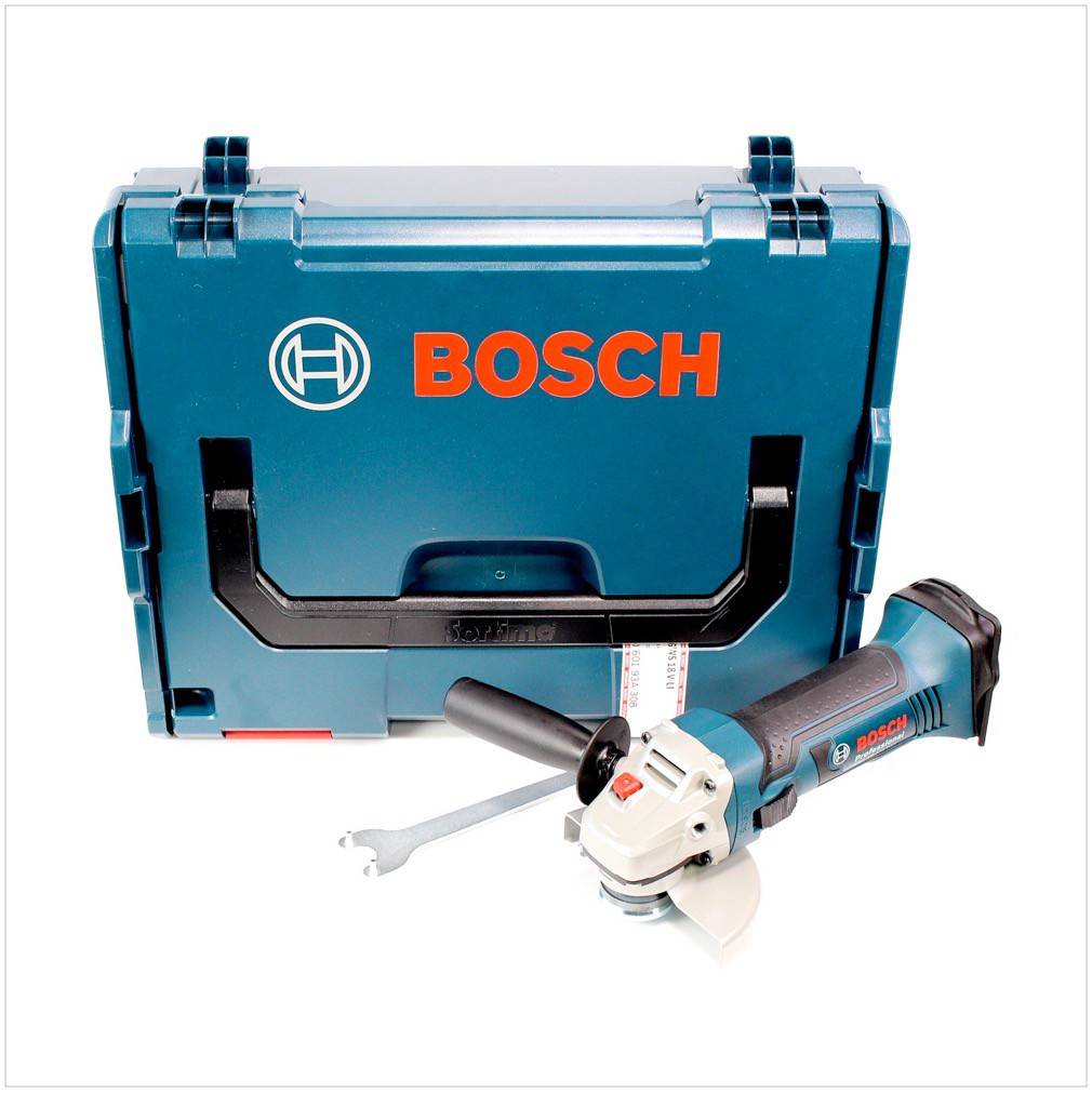 Meuleuse d'angle sans fil Bosch Professional 060193A308 125 mm sans batterie, + mallette 18 V-1