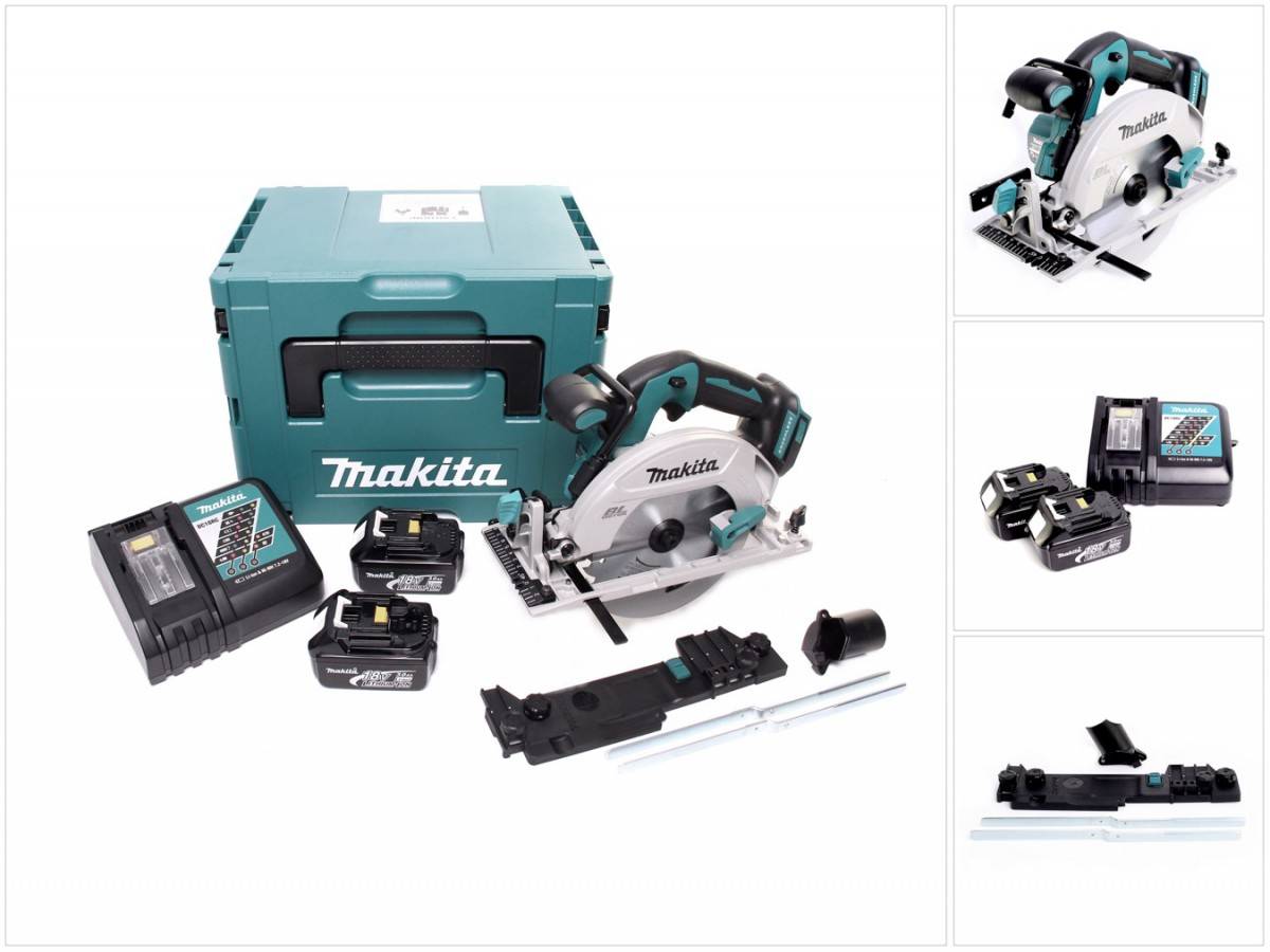 Scie circulaire 18V LXT diam165 mm -2x3,0 Ah- en MAKPAC - MAKITA DHS680RFJ-0