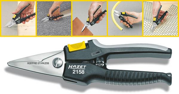 Hazet 2158  Ciseaux universels  194 mm noir