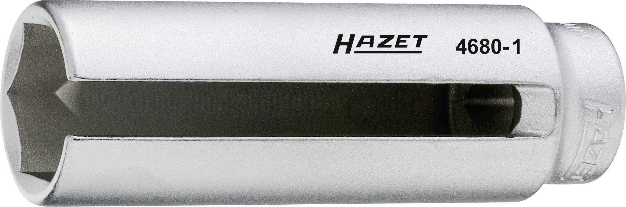 Clé à bougie en argent de la marque Hazet, numéro de modèle 4680-1, adaptée pour retirer facilement les bougies d'allumage.
