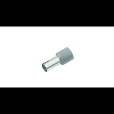 Cimco 18 1006 Embout simple d'extrémité de câble 2.5 mm² partiellement isolé gris 100 pc(s)-0
