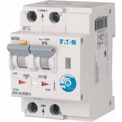Eaton 187211 Disjoncteur contre l'incendie 2 pôles 16 A 0.03 A 230 V/AC 1 pc(s)-0
