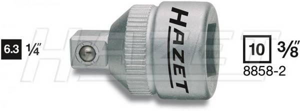 Hazet 8858-2 8858-2 1/4 pouces Propulseur 3/8" (10 mm)  26 mm