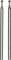 Deux embouts d'outils métalliques à pointes sphériques, représentés verticalement côte à côte. Idéaux pour la gravure précise.