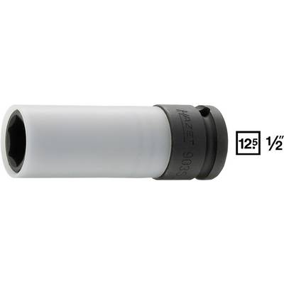 Image d'une clé à cliquet avec un corps gris et un anneau noir, marquée 'HAZET 903S'. Taille de 12,5 mm ou 1/2 pouce.