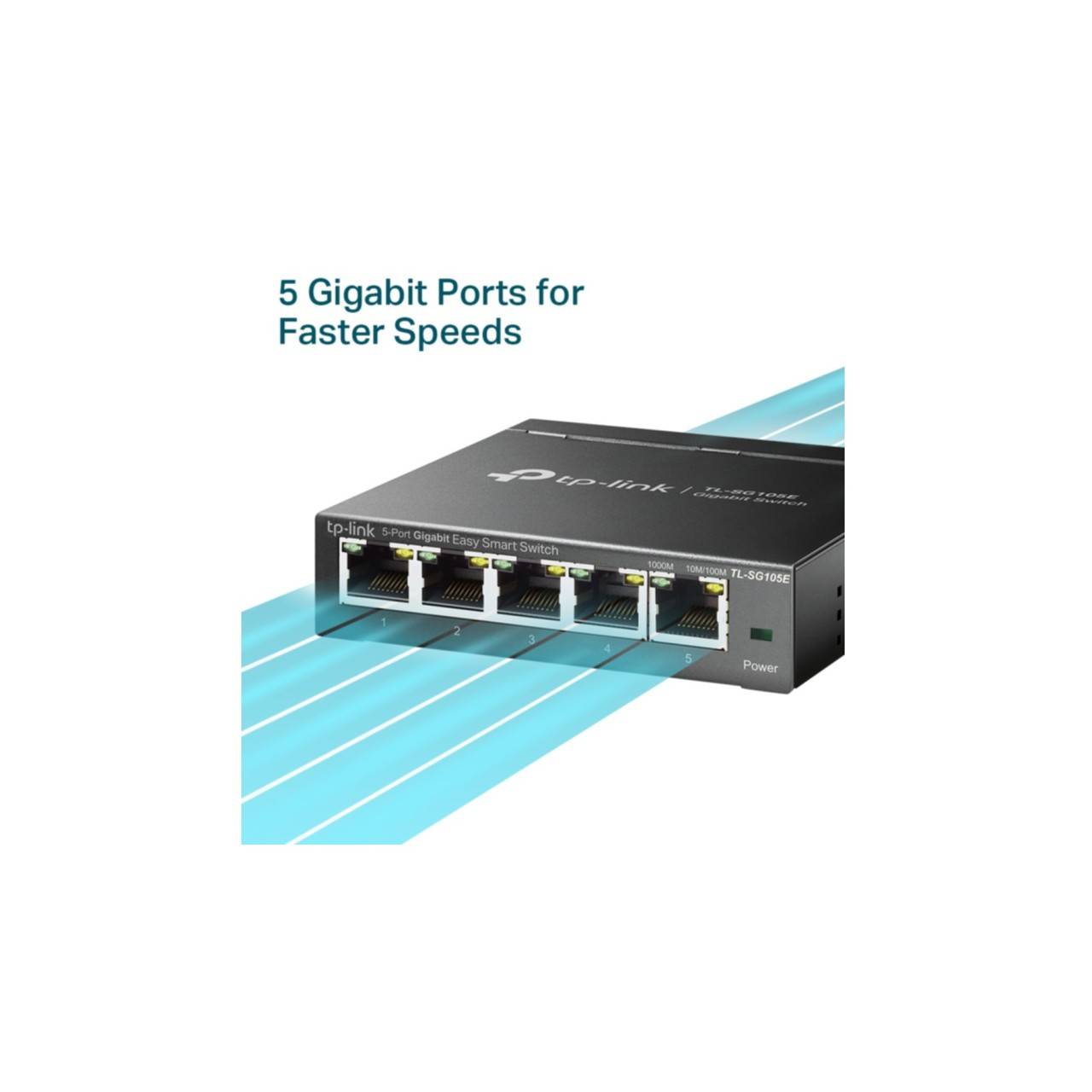TP-Link TL-SG105E, Géré, L2, Gigabit Ethernet (10/100/1000)-3