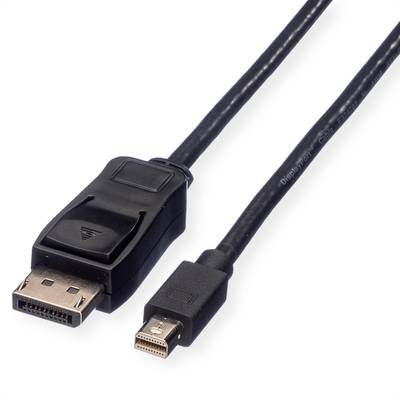 Value Mini-Display / DisplayPort Câble de raccordement Fiche mâle Mini DisplayPort, Fiche mâle DisplayPort 5.00 m noir 1