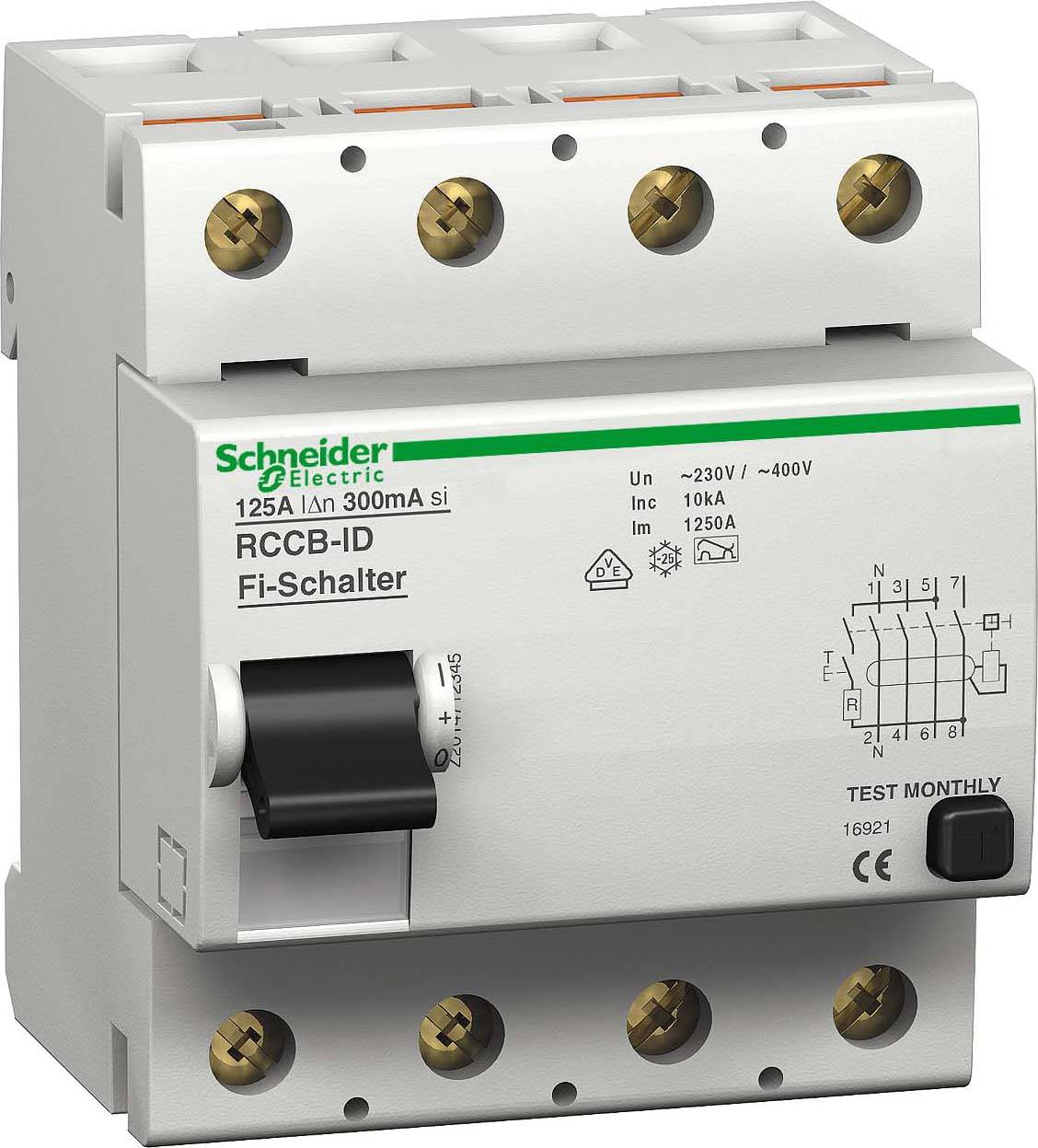 Schneider Electric 16921 16921 Interrupteur différentiel A 125 A 0.3 A 400 V-1