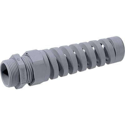 Presse-étoupe LAPP SKINTOP® BS ISO M 16X1,5 53017610 avec spirale de protection anti courbure M16  Polyamide gris-argent