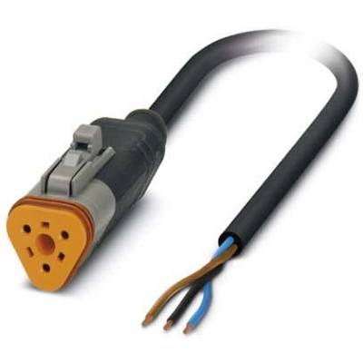 Câble pour capteurs/actionneurs, extrémité libre, connecteur femelle droit DT06-3S Pôle: 3 Phoenix Contact SAC-3P- 1,5-P