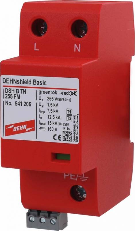 DEHN 941116 DSH B TT 2P 255 FM Parafoudre combiné 1 pc(s) - Electronic France DEHN 941116 DSH B TT 2P 255 FM Parafoudre combiné 1 pc(s) - Electronic France