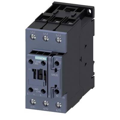 Siemens 3RT2035-1NB30 Contacteur  3 NO (T) 18.5 kW 24 V/DC, 24 V/AC 40 A avec contact auxiliaire   1 pc(s)